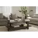 Ezra Sanello Ivory Upholstered Swivel Chair