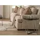 Grace Smoke and Antique Nickel Outdoor Round Glass Top Jordan Spot Table