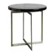 Grace Smoke and Antique Nickel Outdoor Glass Top Jordan Occasional Table Set