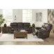 Leesworth Dark Brown Power Reclining Living Room Set