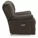 Leesworth Dark Brown Power Recliner