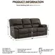 Leesworth Dark Brown 88" Power Reclining Sofa