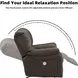 Leesworth Dark Brown Power Recliner