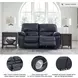Leesworth Ocean 65" Power Reclining Loveseat