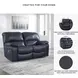 Leesworth Ocean 65" Power Reclining Loveseat