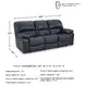Leesworth Ocean 88" Power Reclining Sofa