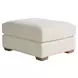 Leah Cream Performance Fabric Rectangular Ottoman
