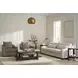 Ezra Sanello Ivory Upholstered Swivel Chair