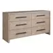 Abode Boulder and Gray 6 Drawer Dresser