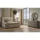 Abode Beige and Boulder King Upholstered Panel Bed