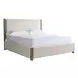 Abode Beige and Boulder King Upholstered Panel Bed