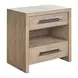 Abode Boulder 2 Drawer Open Nightstand with USB Charging