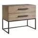 Abode Boulder and Gray 2 Drawer Nightstand with USB Charging