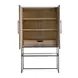 Dwell Boulder and Gray 2 Door Bar Cabinet with LED