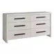 Abode River Rock and Gray 6 Drawer Dresser