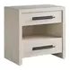 Dwell River Rock 2 Drawer Open Nightstand with USB Charging
