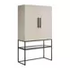 Dwell River Rock and Gray 2 Door Bar Cabinet with LED