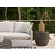 Dwell Charcoal Outdoor Round Side Table