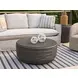 Dwell Charcoal Outdoor Round Cocktail Table