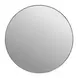 Modern Smoked Bronze Round Accent Wall Mirror