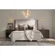 Evermont Beige and Sable Upholstered Panel Bedroom Set