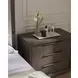 Evermont Sable 3 Drawer Plinth Nightstand with USB Charging