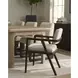 Modern Beige and Sable Upholstered Arm Chair