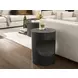 Evermont Ash Outdoor Round Concrete Top Side Table