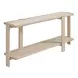 Evermont Desert and White Rectangular Travertine Top Console Table
