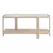 Evermont Desert and White Rectangular Travertine Top Console Table