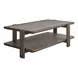 Evermont Sable and Dark Gray Travertine Top Occasional Table Set