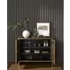 Modern Aged Gold 2 Door Origami Hall Chest