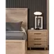 Evermont Desert 3 Drawer Nightstand with USB Charging