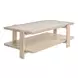 Evermont Desert and White Travertine Top Occasional Table Set