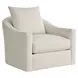 Ezra Sanello Ivory Upholstered Swivel Chair
