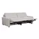 Harbor Gray Leather 84" Dual Power Reclining Sofa with USB Charging