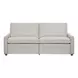 Harbor Gray Leather 84" Dual Power Reclining Sofa with USB Charging