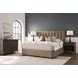 Montclair Vail Toffee Leather King Upholstered Panel Bed