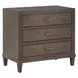 Montclair Cocoa 3 Drawer Nightstand with USB Charging