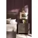 Montclair Embossed Cocoa 3 Drawer Nightstand with USB Charging