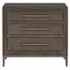 Montclair Embossed Cocoa 3 Drawer Nightstand with USB Charging