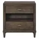 Montclair Cocoa 2 Drawer Nightstand with USB Charging