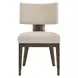 Montclair Silken Fog Upholstered Klismos Back Side Chair Set of 2