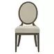 Montclair Silken Fog Upholstered Oval Back Side Chair Set of 2