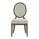 Montclair Beige Upholstered Oval Back Side Chair Set of 2