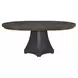 Montclair Cinder and Cocoa Extendable Round Dining Room Set