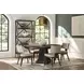 Montclair Cinder and Cocoa Extendable Round Dining Room Set