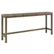 Montclair Brindle and Smoked Gold Rectangular Travertine Top Console Table with Stools