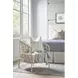 Oasis Nomad Snow Performance Fabric Pebble Accent Chair with Pillow