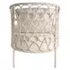 Oasis Nomad Snow Performance Fabric Pebble Accent Chair with Pillow